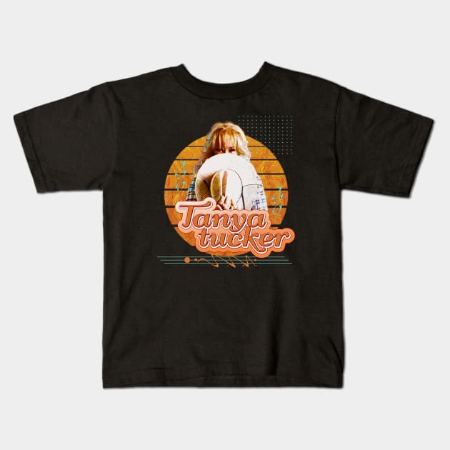 Tanya tucker \\ retro art Kids T-Shirt by Nana On Here